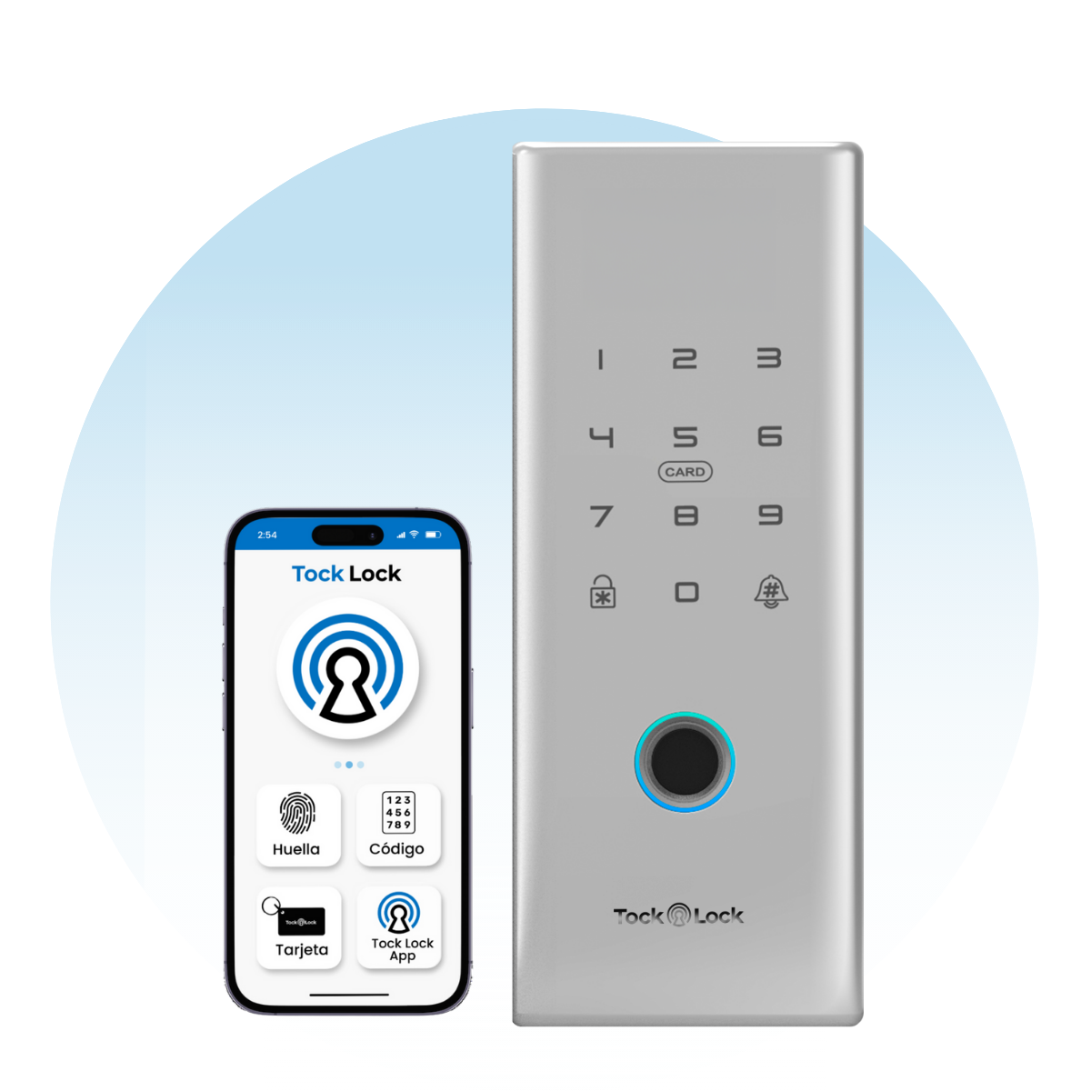 Cerradura Inteligente Puerta de Cristal/Marco TLX09-TL