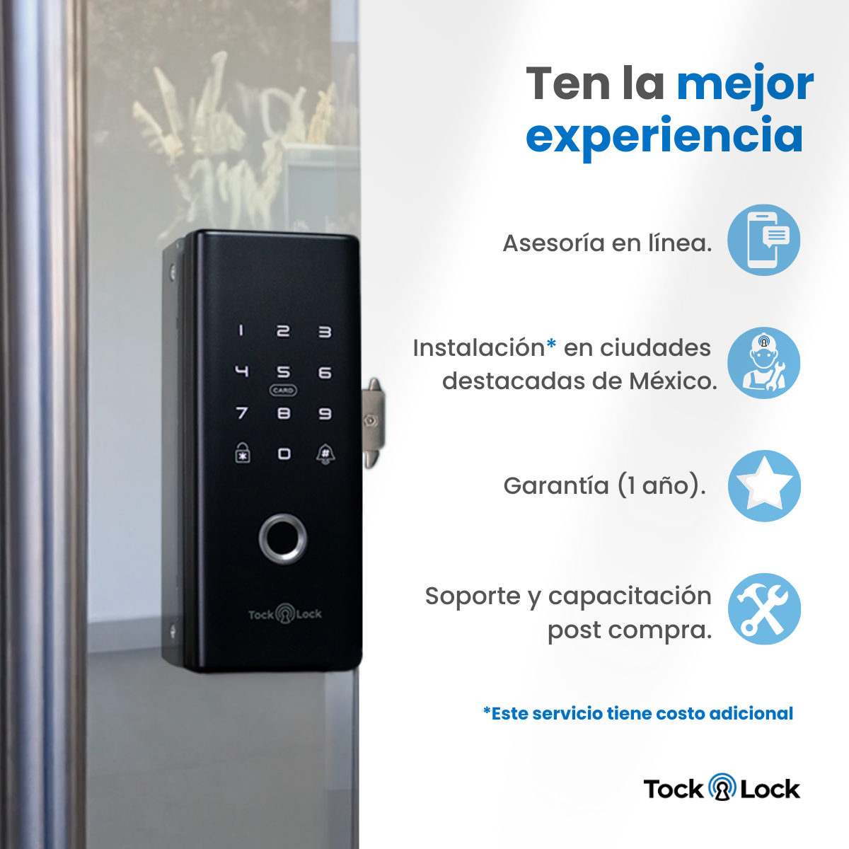 Cerradura Inteligente Puerta de Cristal/Marco TLX09-TL