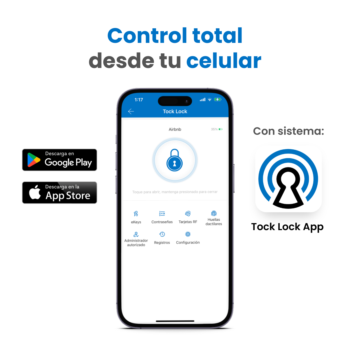 Cerradura Inteligente TOCK100-TL