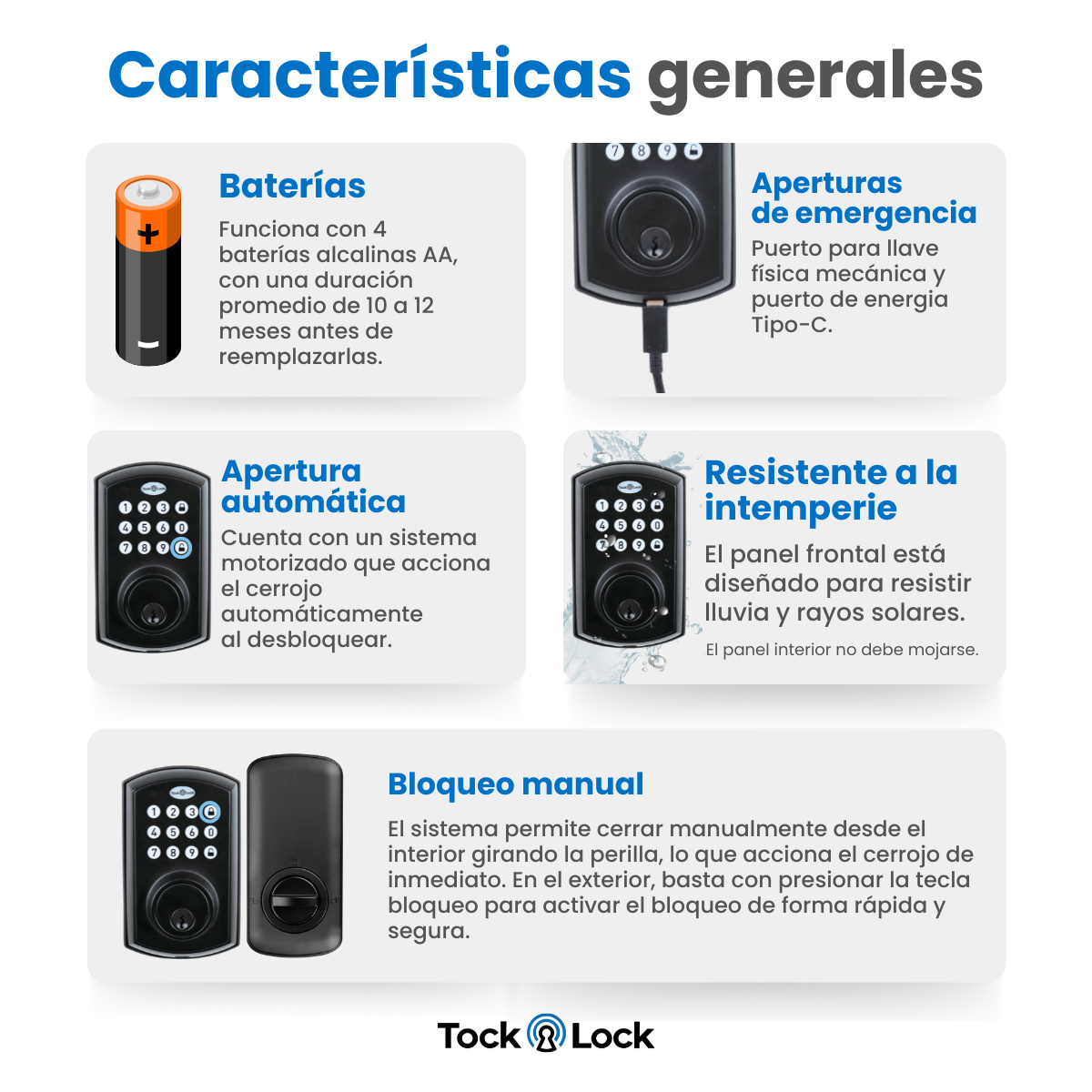 Cerradura Inteligente TOCK LITE-TL