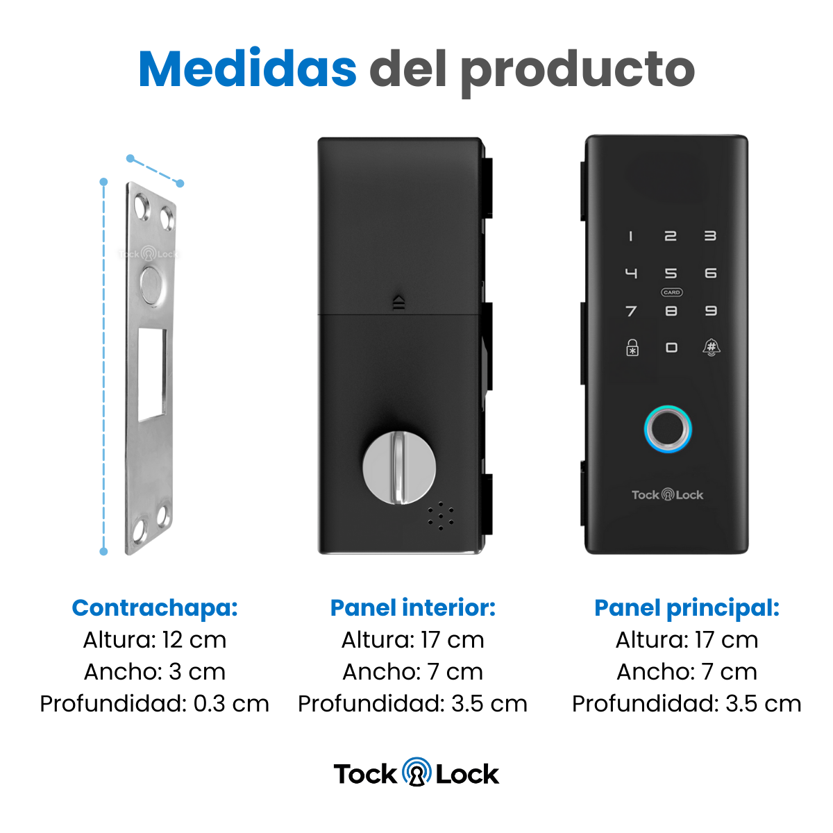 Cerradura Inteligente Puerta de Cristal/Marco TLX09-TL