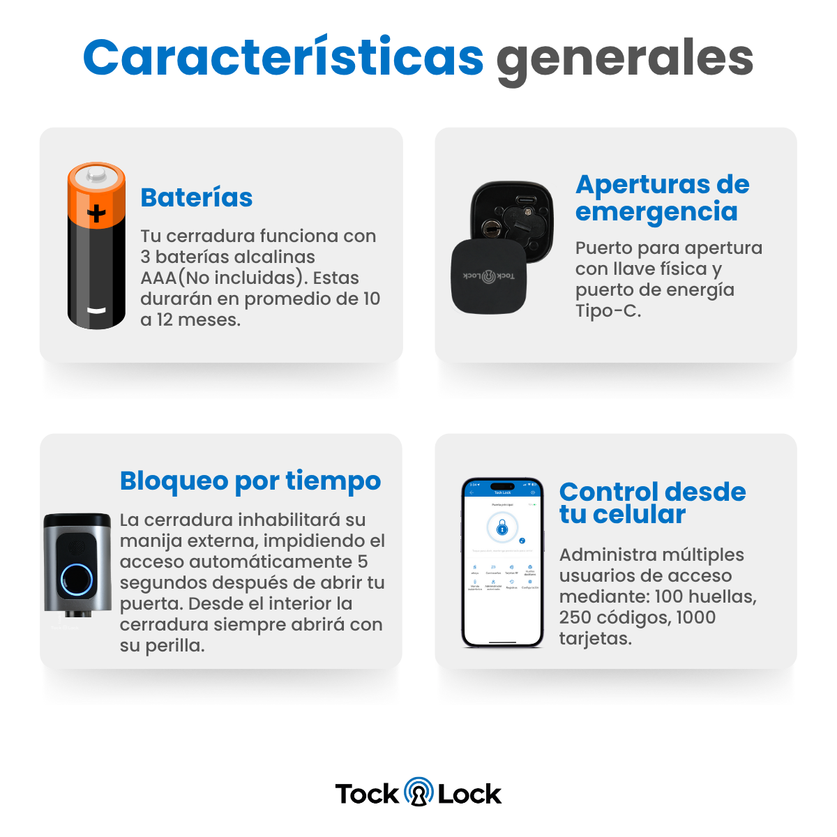Cerradura Inteligente TOCK C -TL