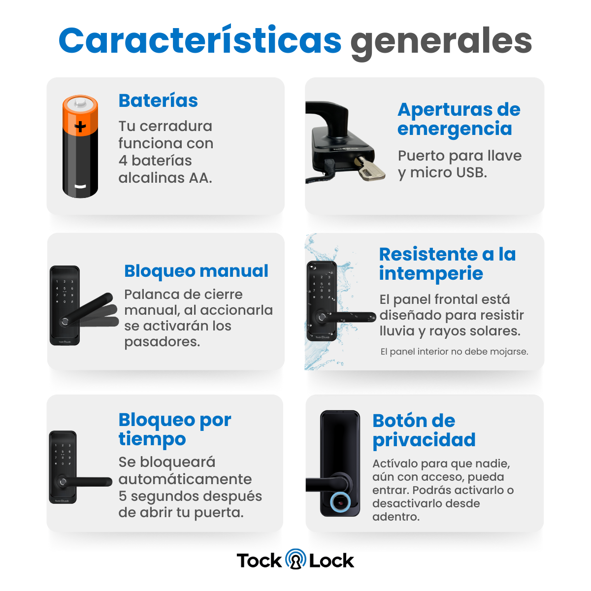Cerradura Inteligente TOCK100-TL
