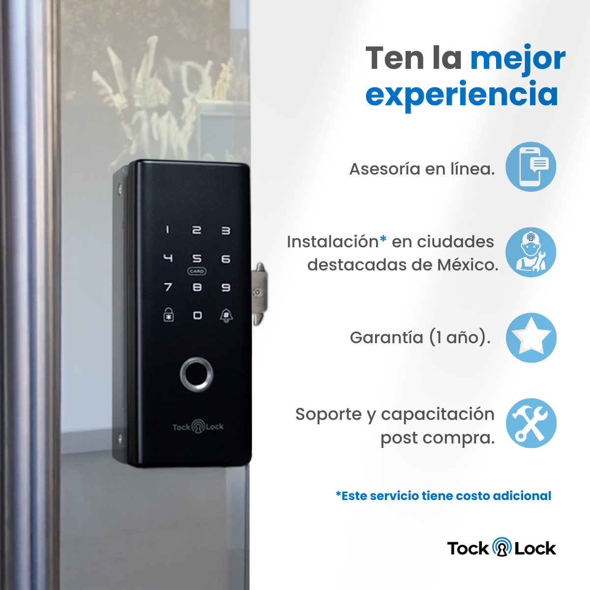 Cerradura Inteligente Puerta de Cristal/Cristal TLX09-TL