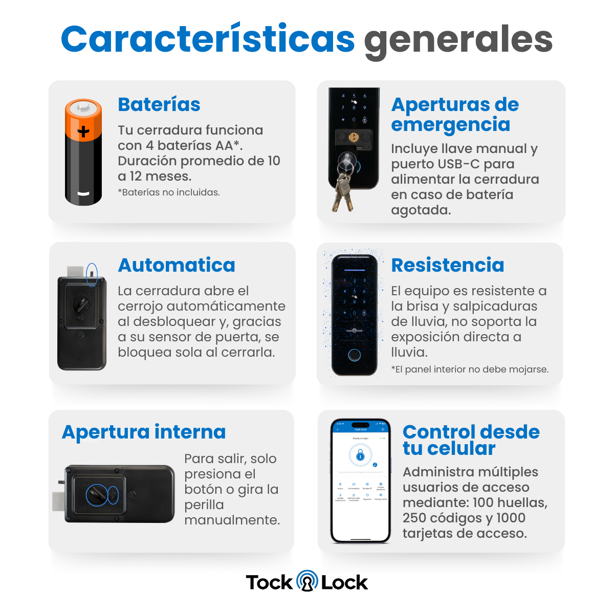 Cerradura Inteligente TOCK R1