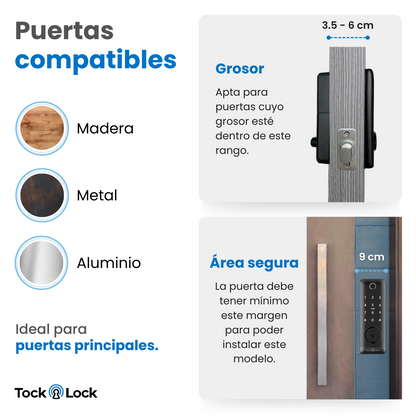 Cerradura Inteligente TOCK250X-TS