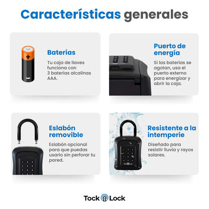 Caja de almacenamiento para llaves TOCK KEY BOX-TL