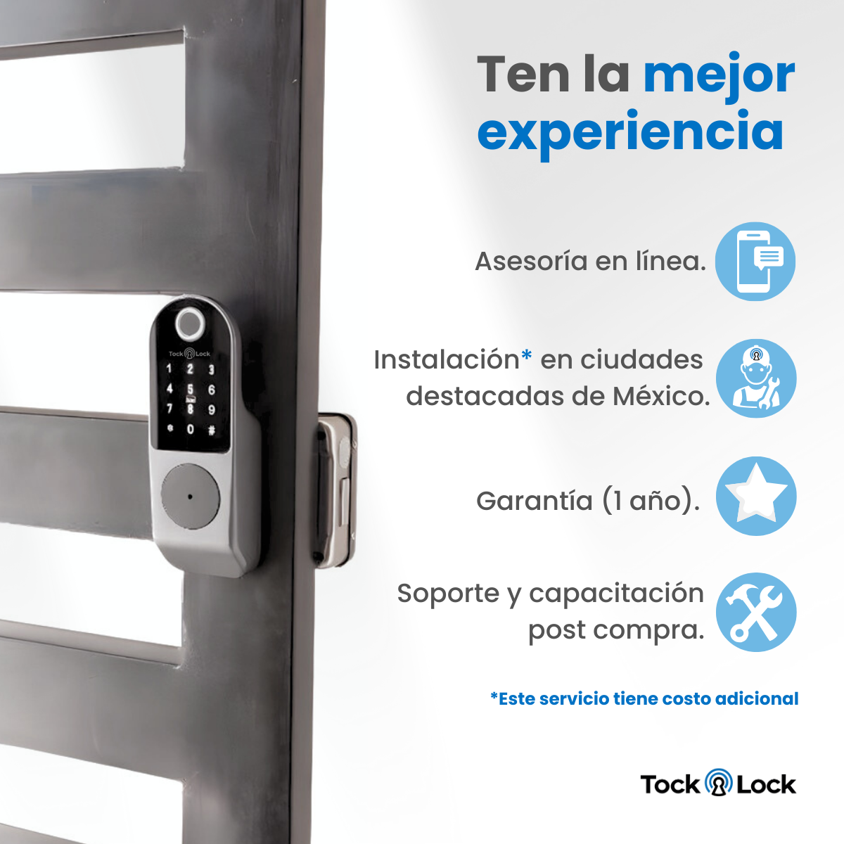 Cerradura inteligente para reja exterior. – Tock Lock MX