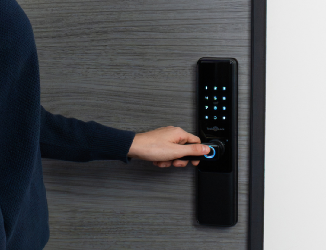 Cerradura inteligente Tock Lock en un hogar