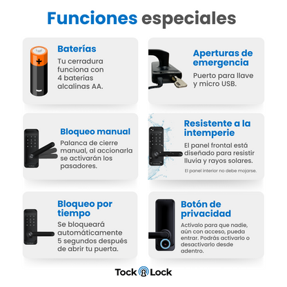 Cerradura Inteligente TOCK100-TL