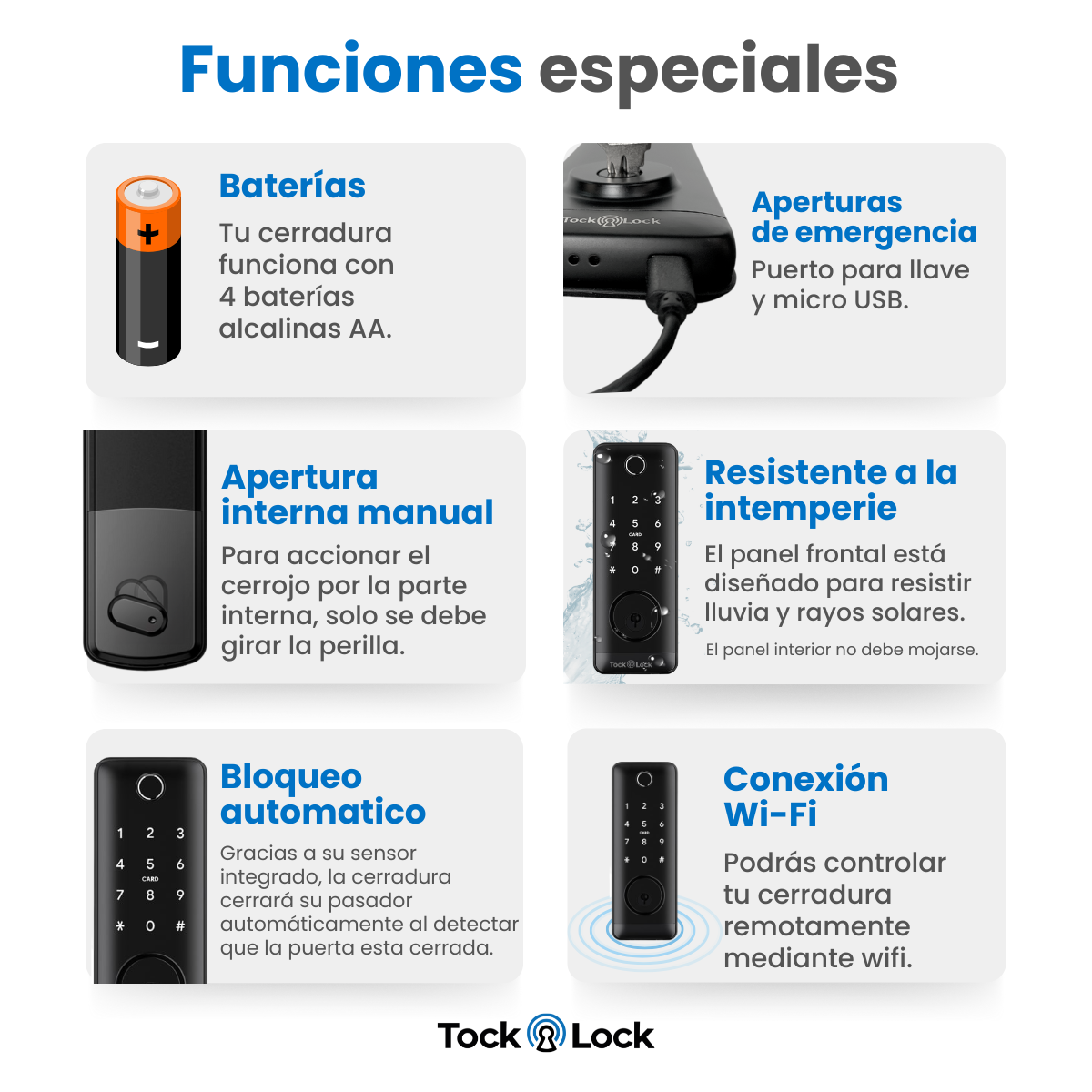 Cerradura Inteligente TOCK250X-TS