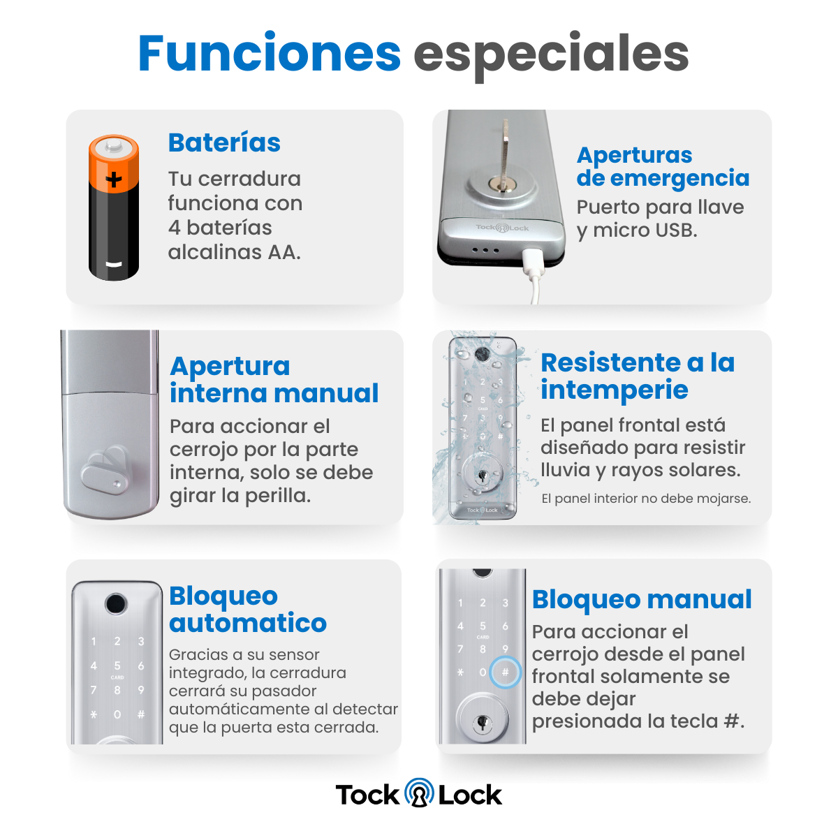 Cerradura Inteligente TOCK250X-TS