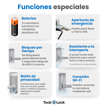 Cerradura Inteligente TOCK100-TS