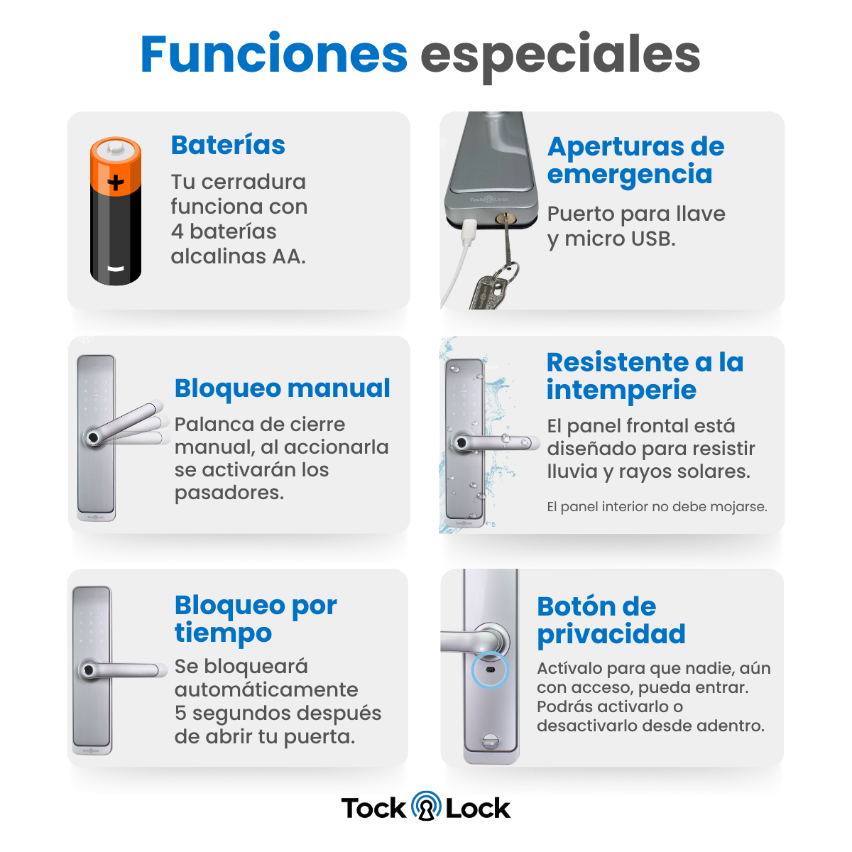 Cerradura Inteligente TOCK100 PLUS-TL