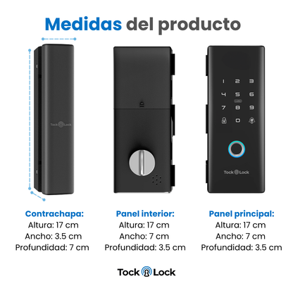 Cerradura Inteligente Puerta de Cristal/Cristal TLX09-TL