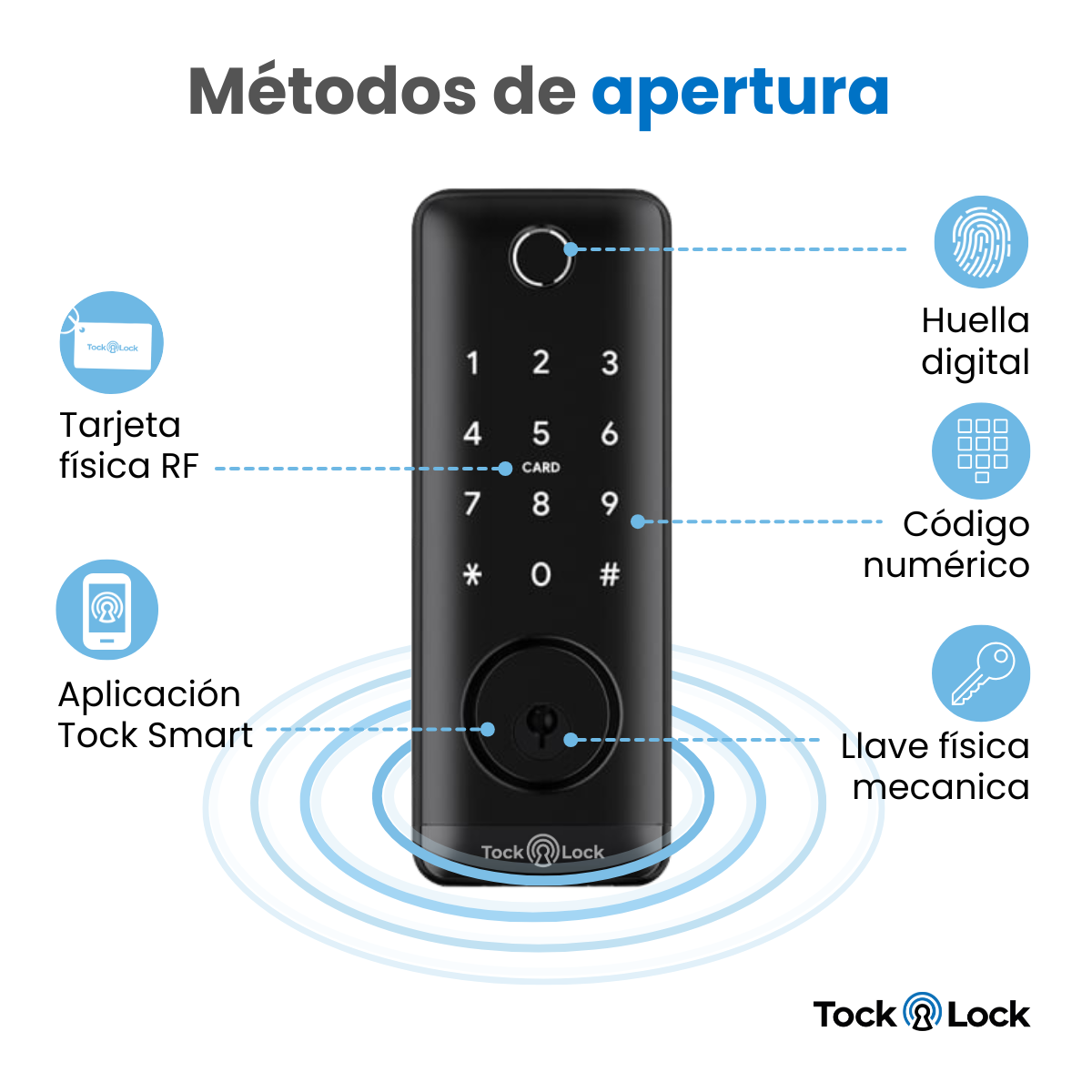 Cerradura Inteligente TOCK250X-TS