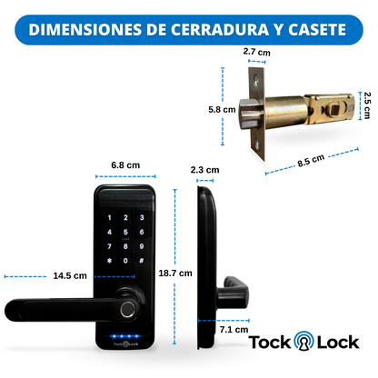 Cerradura Inteligente TOCK100 TL - LATCH INTERIORES