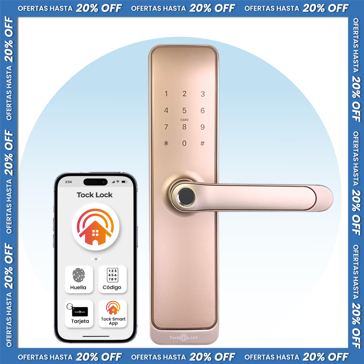 Cerradura Inteligente TOCK100 PLUS-TS