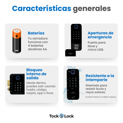 Cerradura Inteligente TOCK XT TWIN-TL