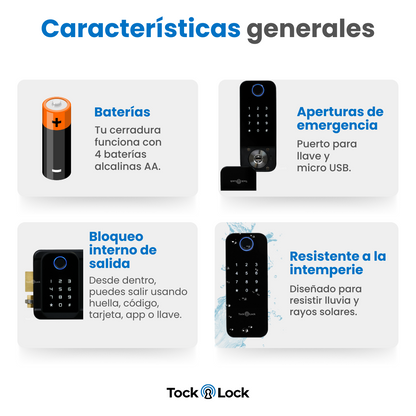 Cerradura Inteligente TOCK XT TWIN-TL