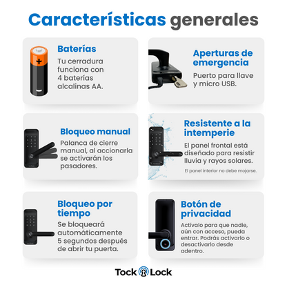 Cerradura Inteligente TOCK100-TL